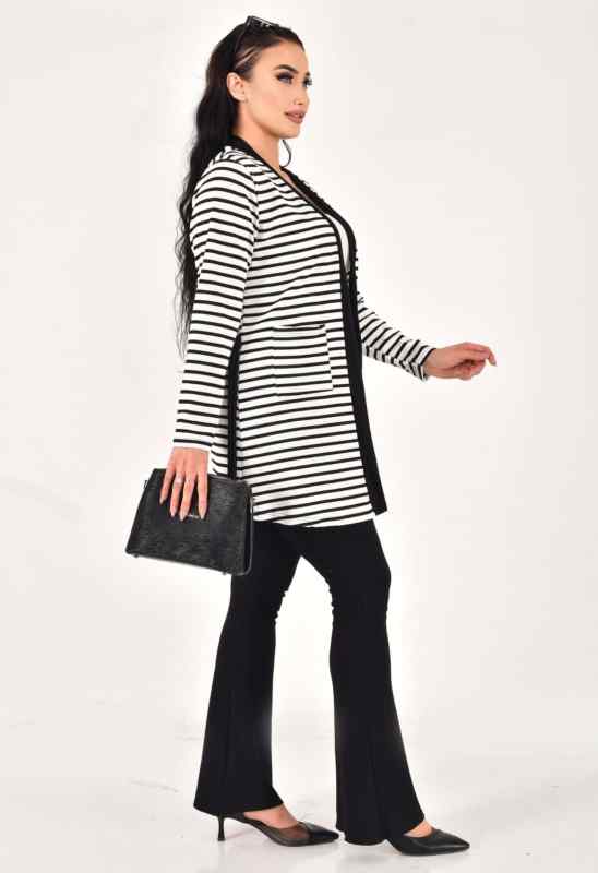 ÇİZGİLİ  BURGULU HIRKA