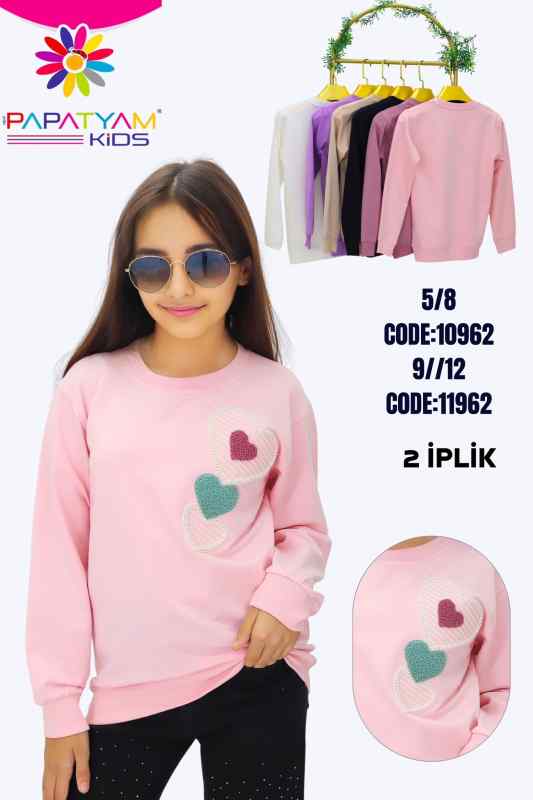 2 İP KIZ SWEAT